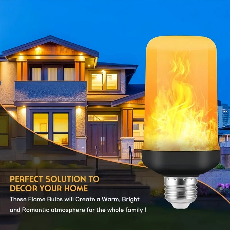 LED Dynamic Flame Effect Light Bulb